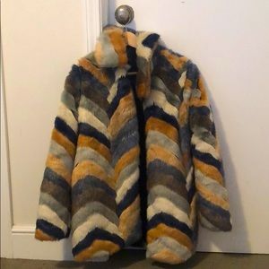 Faux fur jacket